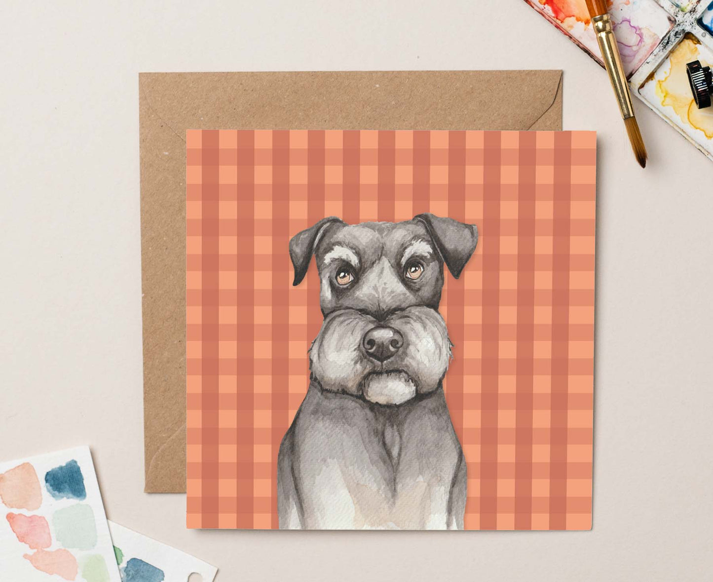 Hamish Schnauzer Dog Card