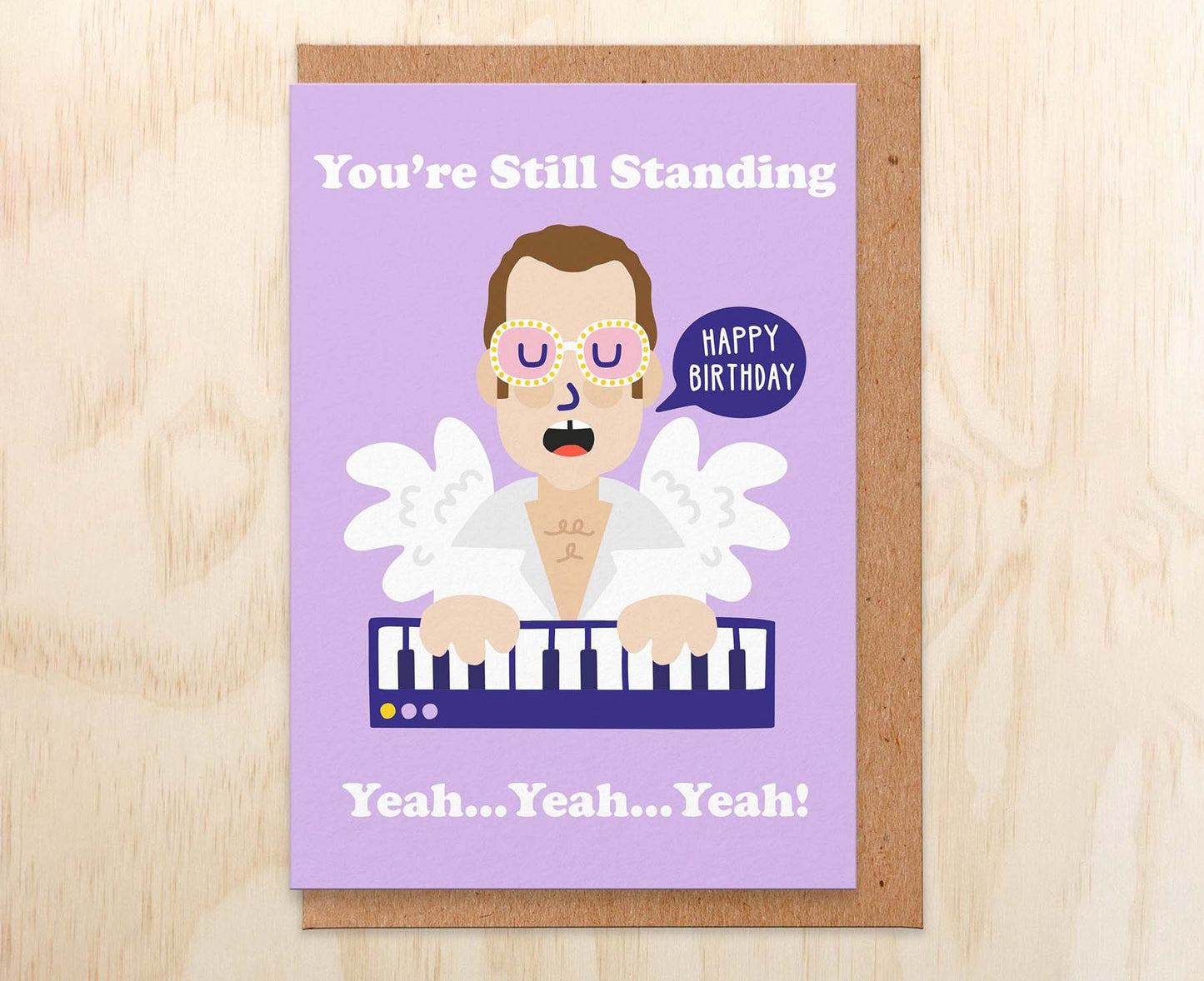 You're Still Standing Elton John Birthday Card