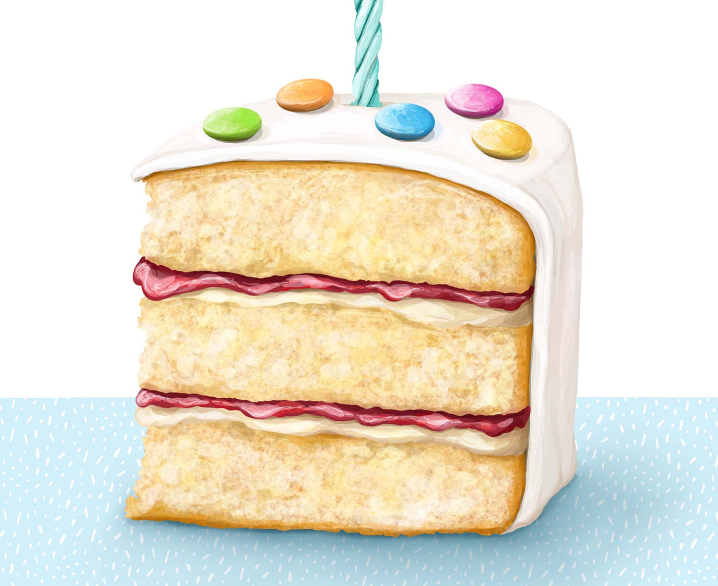 Slice of Birthday Cake Birthday Card