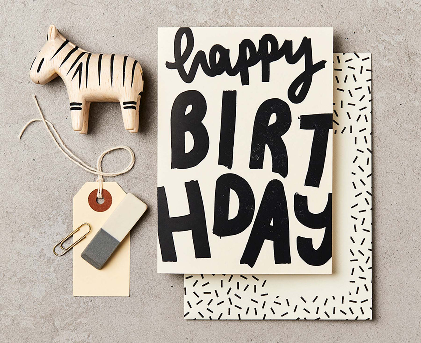 Happy Birthday Black Foiled Kids Birthday card