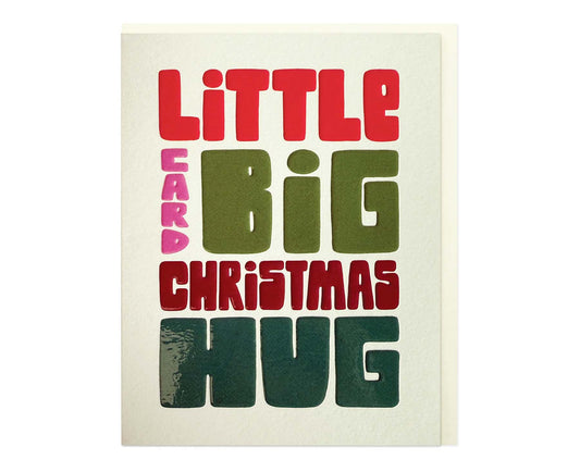 Little Card Big Christmas Hug Mini Christmas card