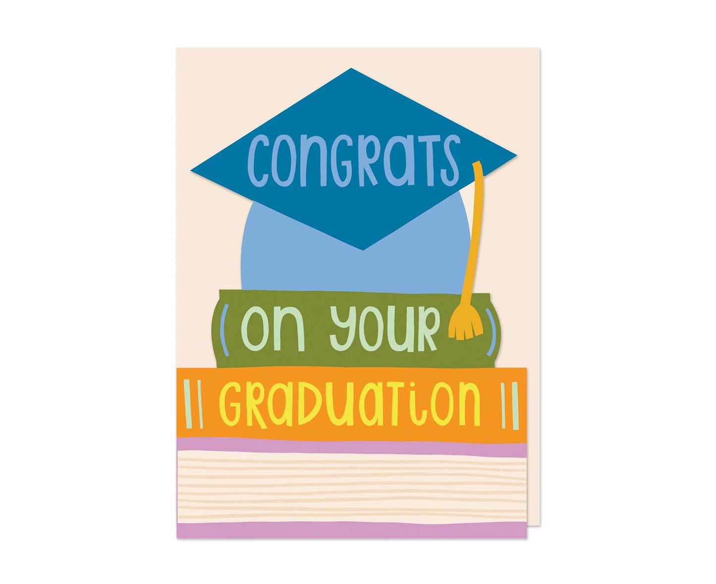 Congrats On Your Graduation die cut mini card