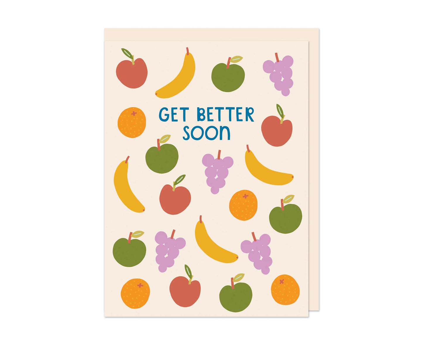 Get Better Soon Fruits embossed mini get well soon card