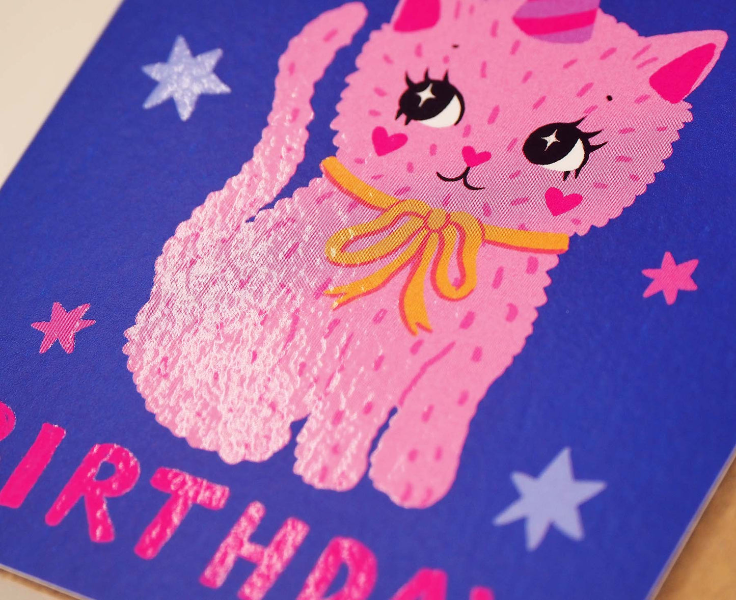 Cute Birthday Cat mini Birthday card