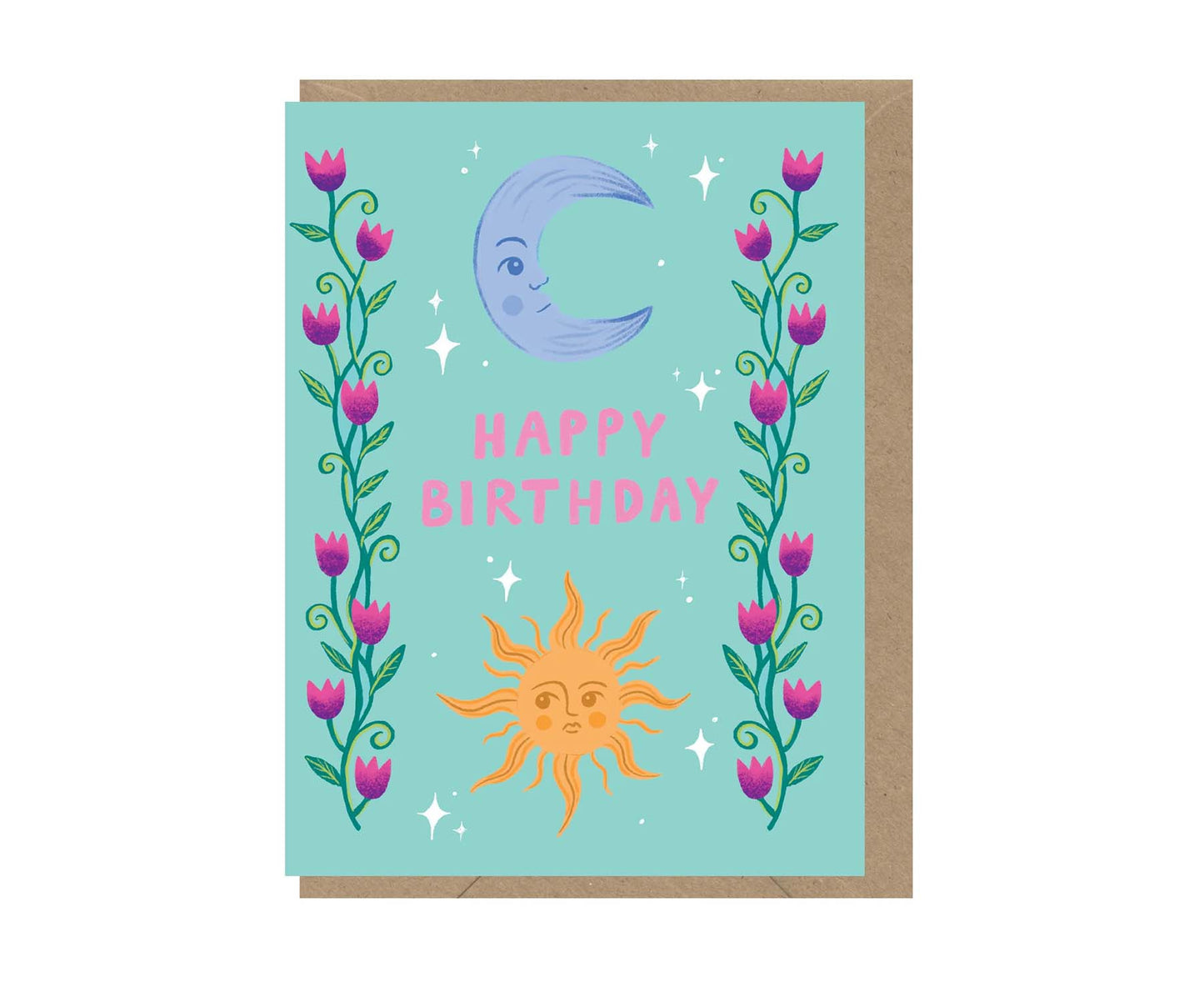 Sun and Moon mini Birthday card