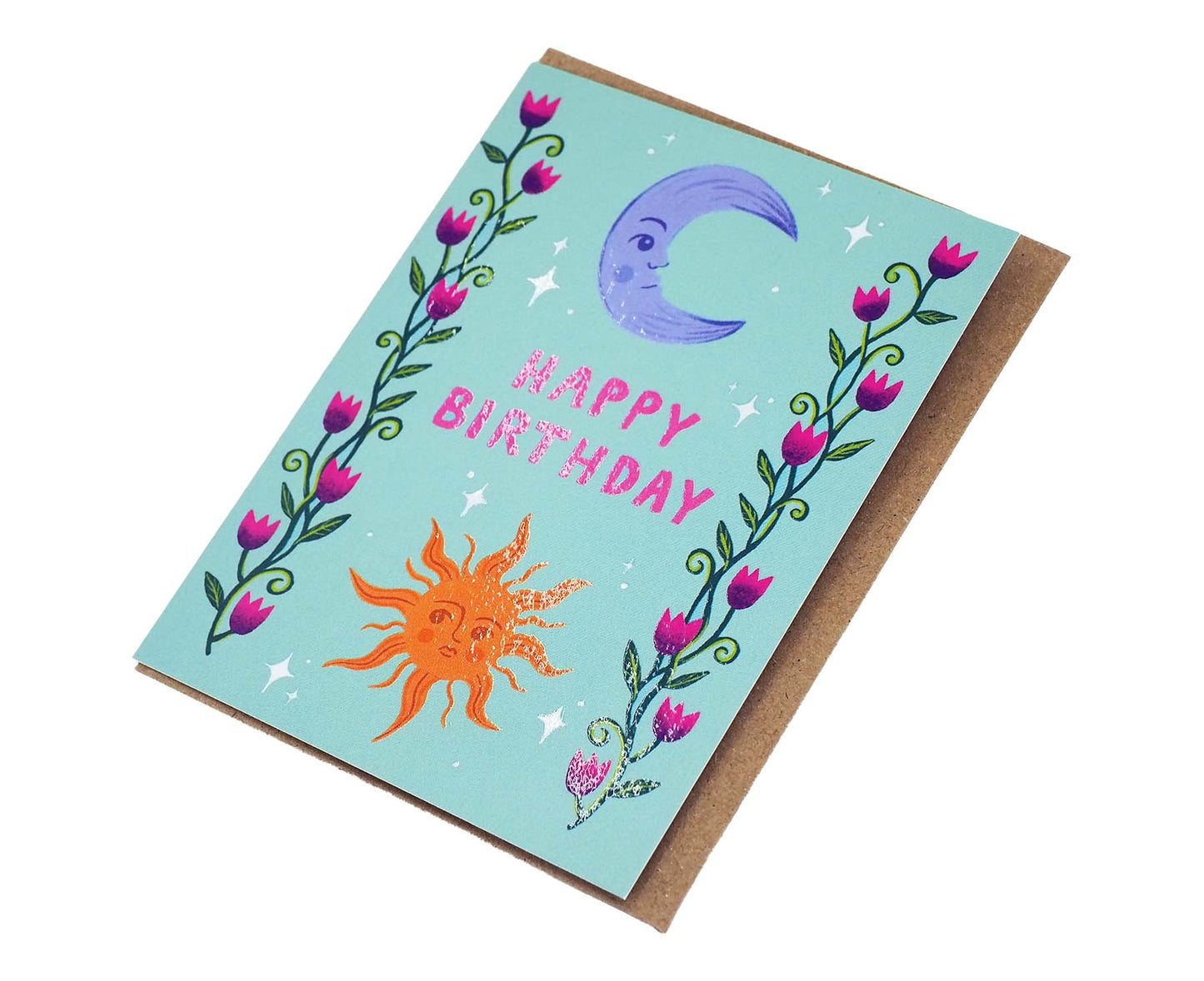 Sun and Moon mini Birthday card