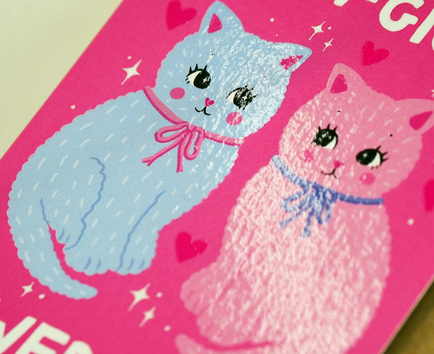 Meow-gical Wedding Cute Cate Wedding mini card