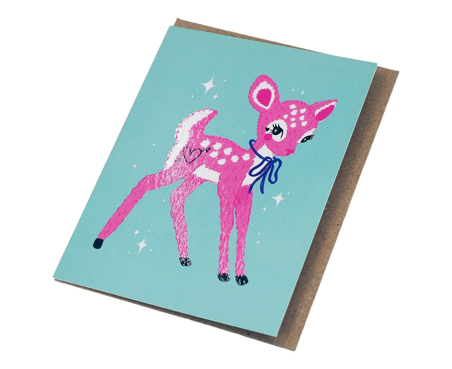 Cute Baby Deer mini blank card