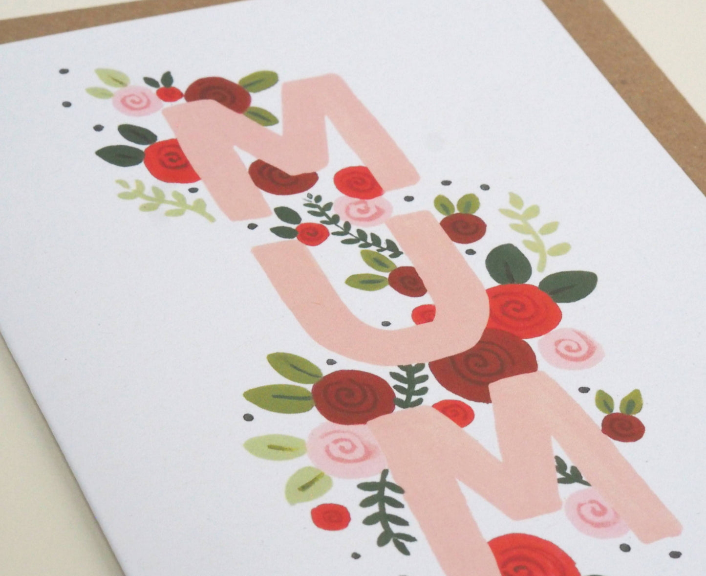 Pink Floral Mum Mother's Day Card