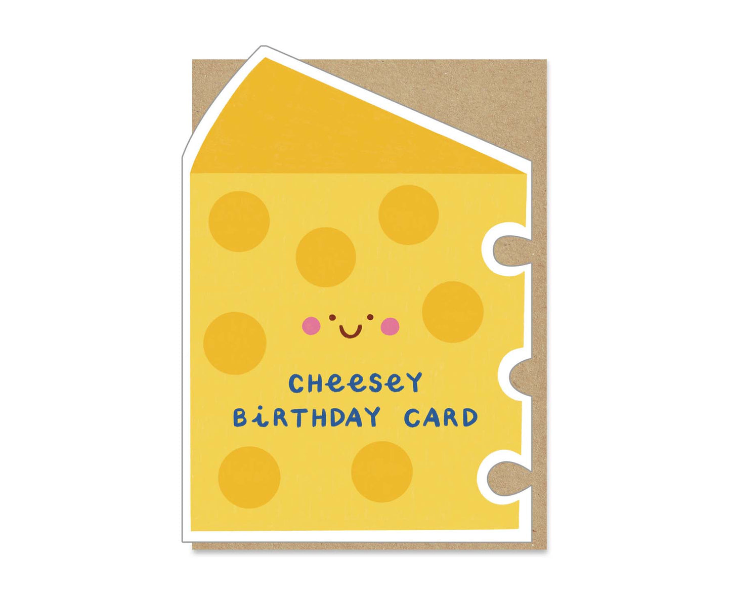 Cheesey Birthday Die Cut Birthday Card