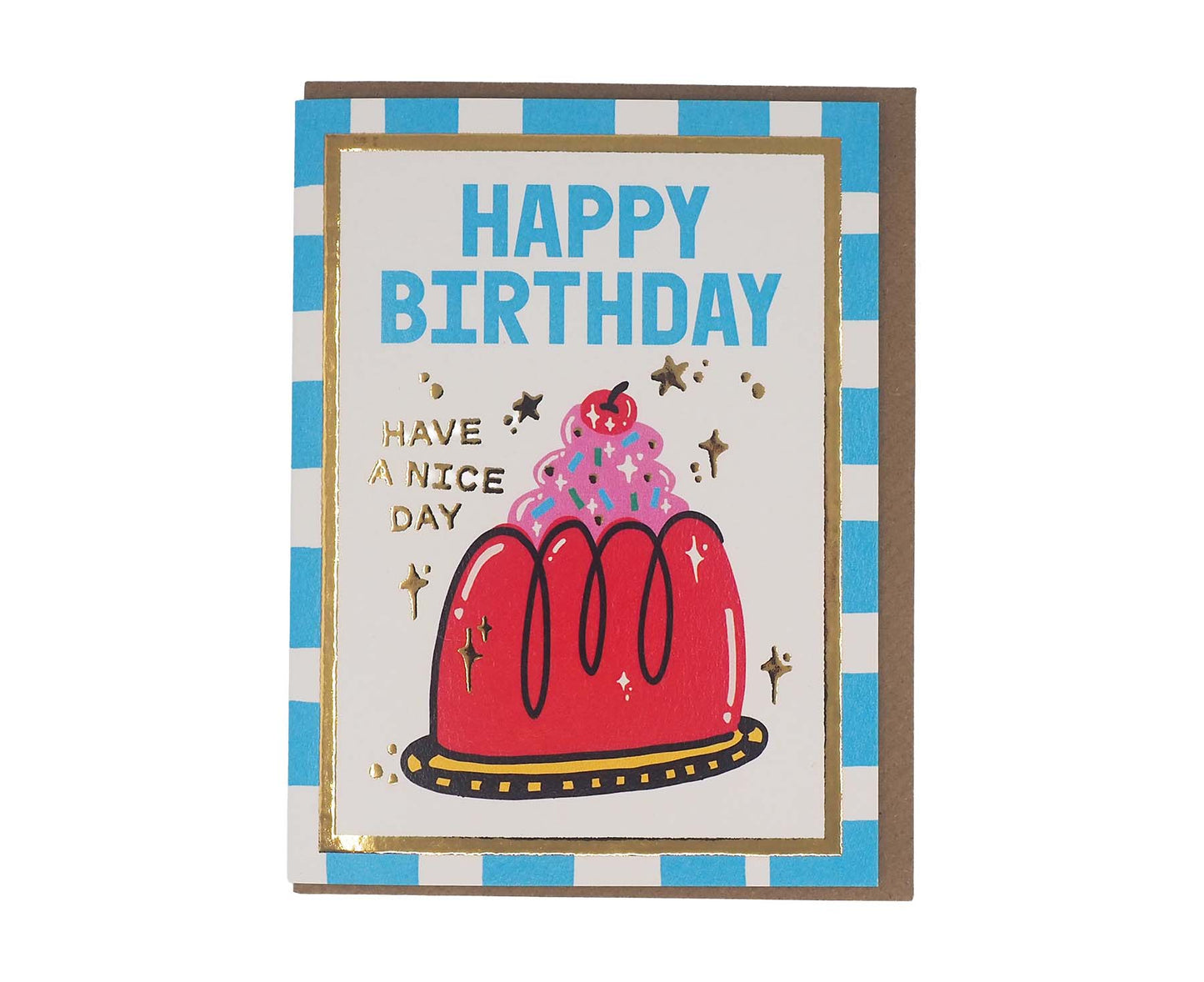 Birthday Jelly Foiled Mini Birthday Card