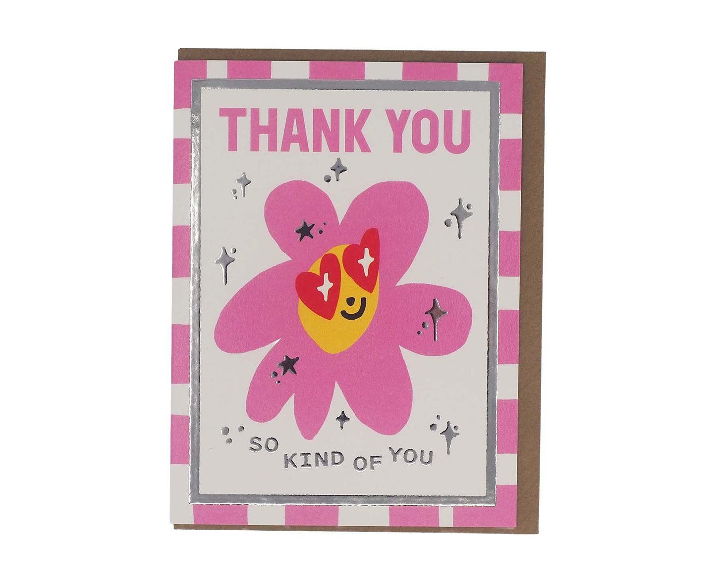 Thank You Flower Foiled Mini Card