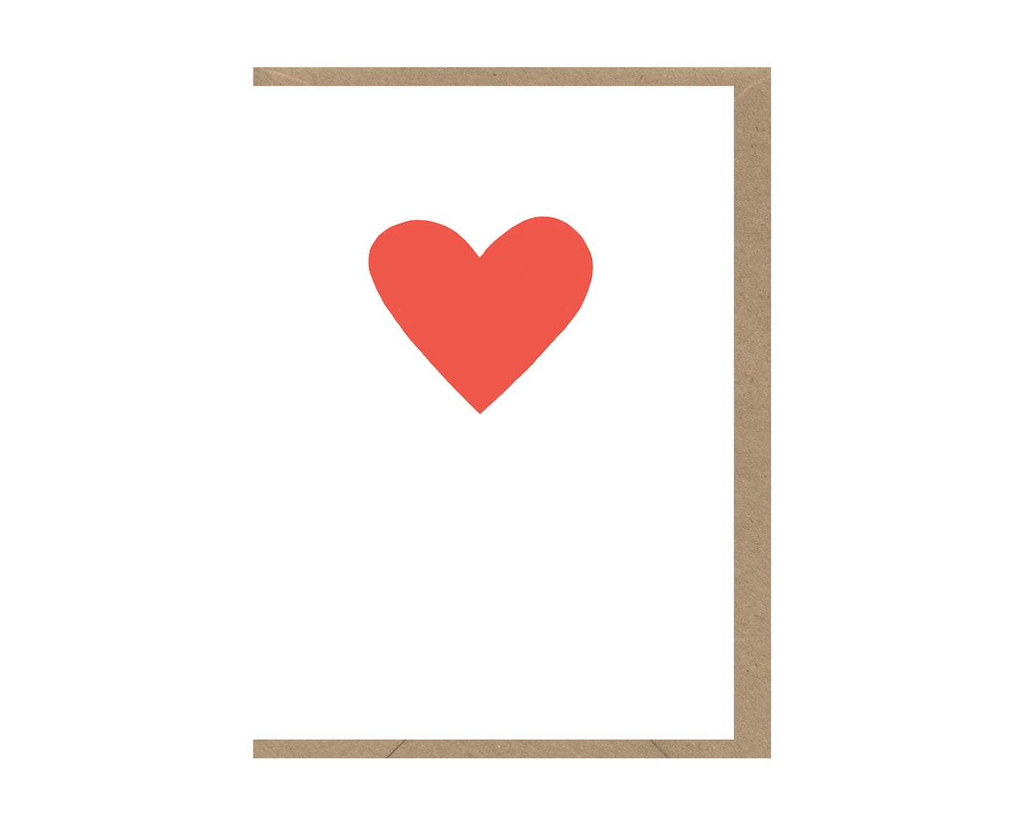 Heart embossed mini card