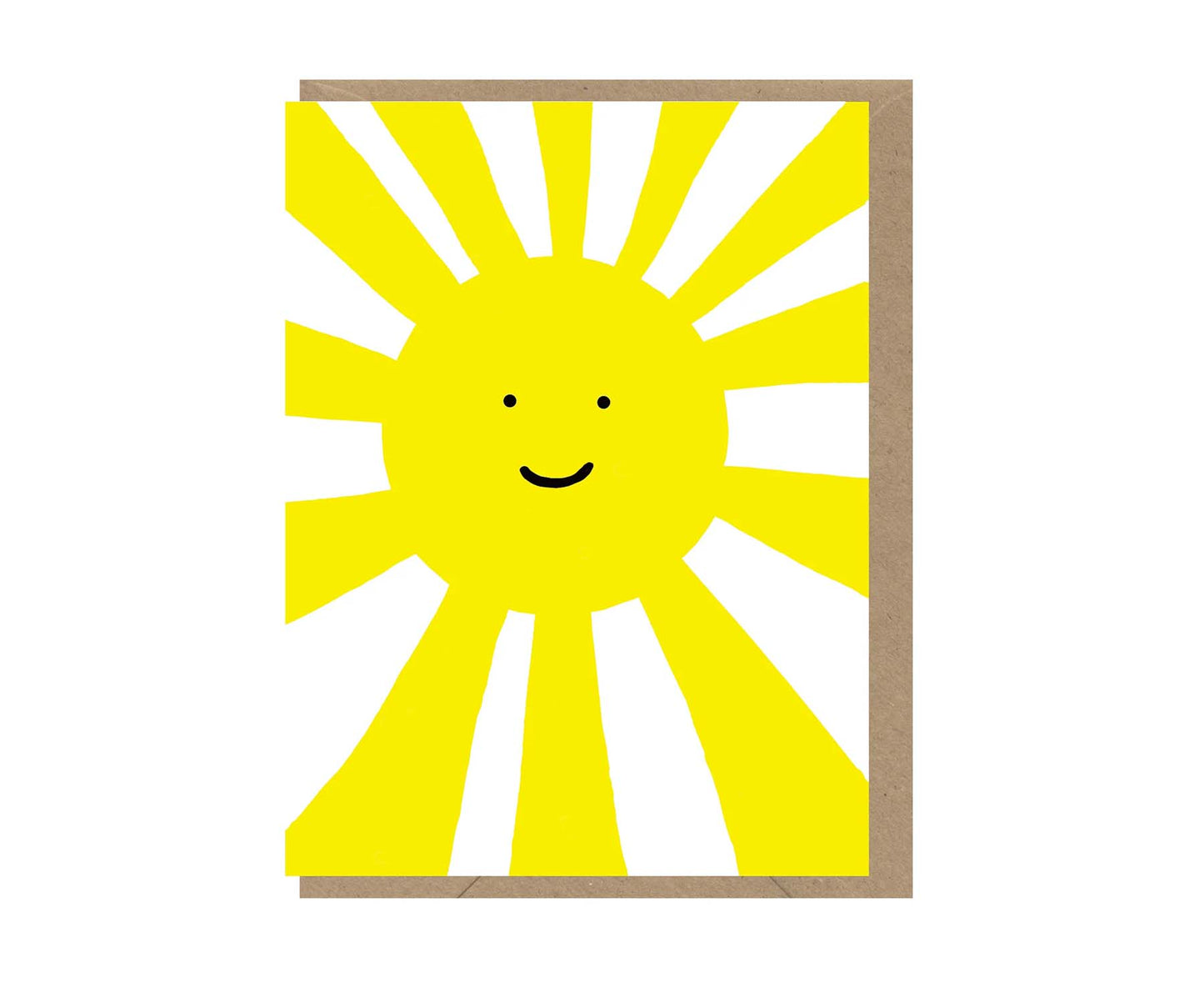 Happy Sun embossed mini card
