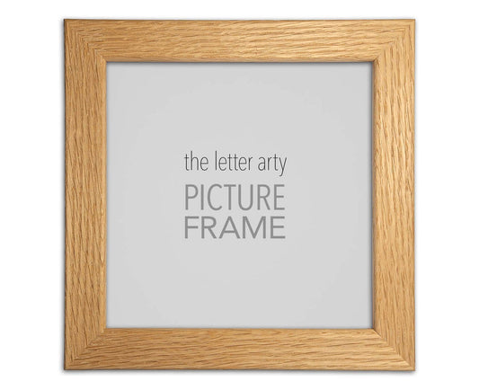 6 inch Square Natural Solid Oak Frame for Cards