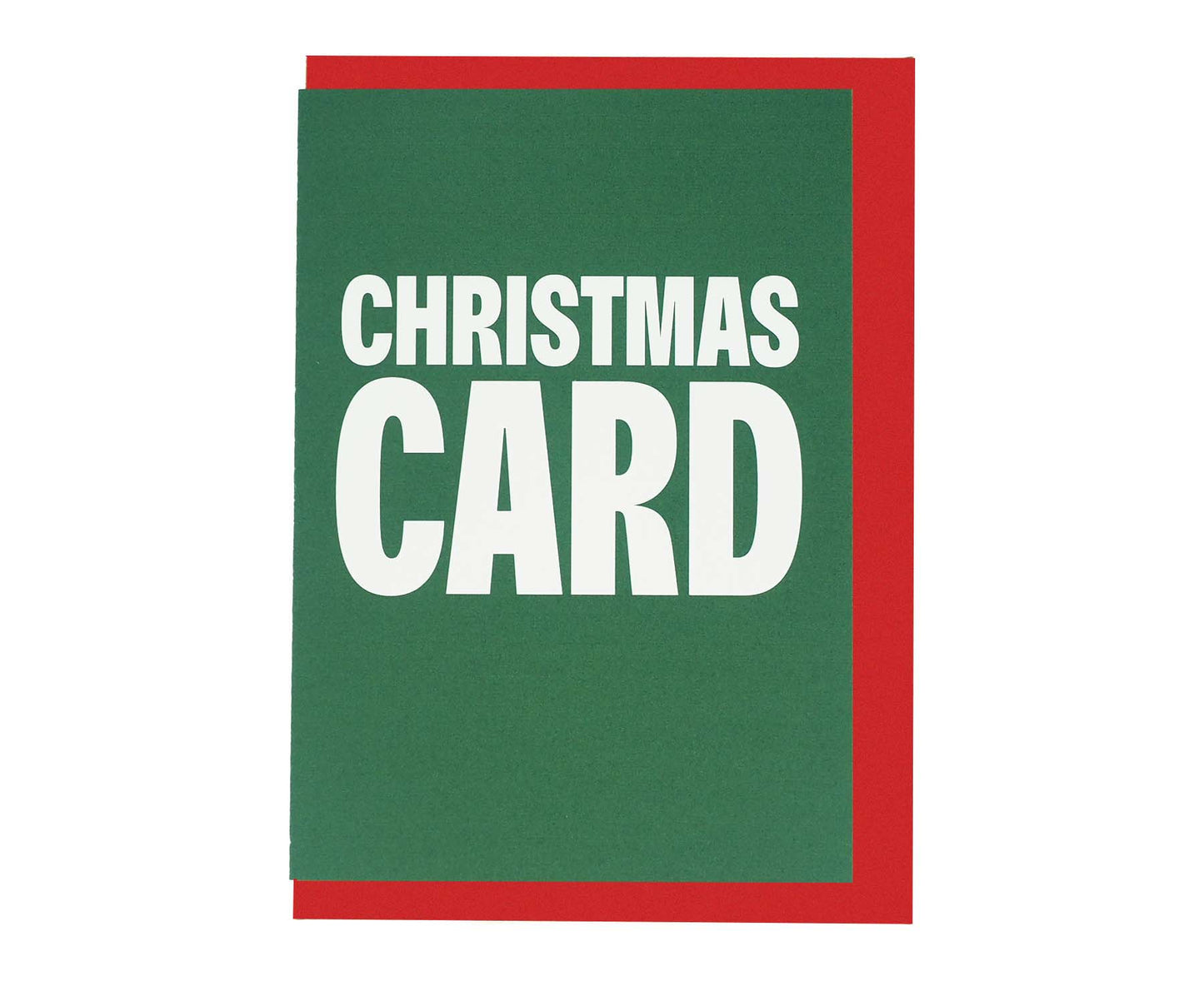 Obvious Christmas Card Green