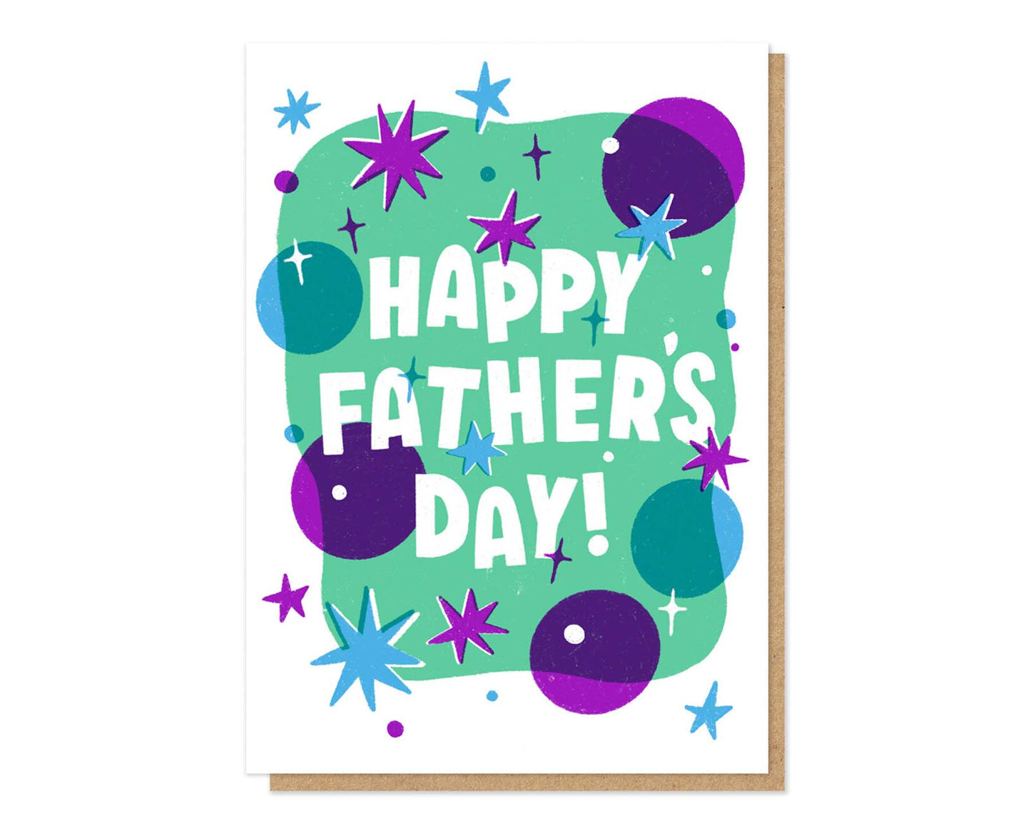 Happy Father's Day Pizzazz Letterpress Father's Day Card