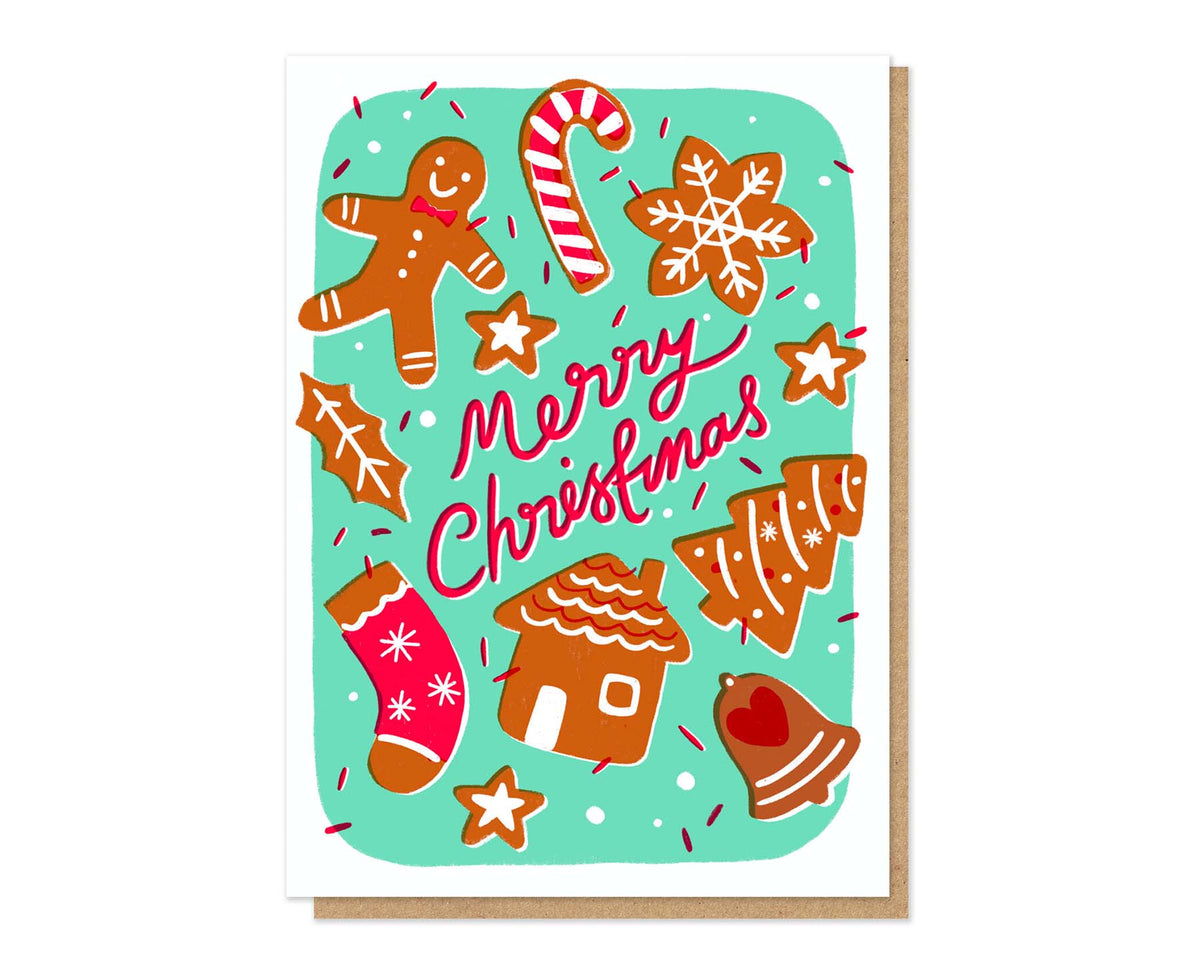 Christmas Cookies Letterpress Christmas Card