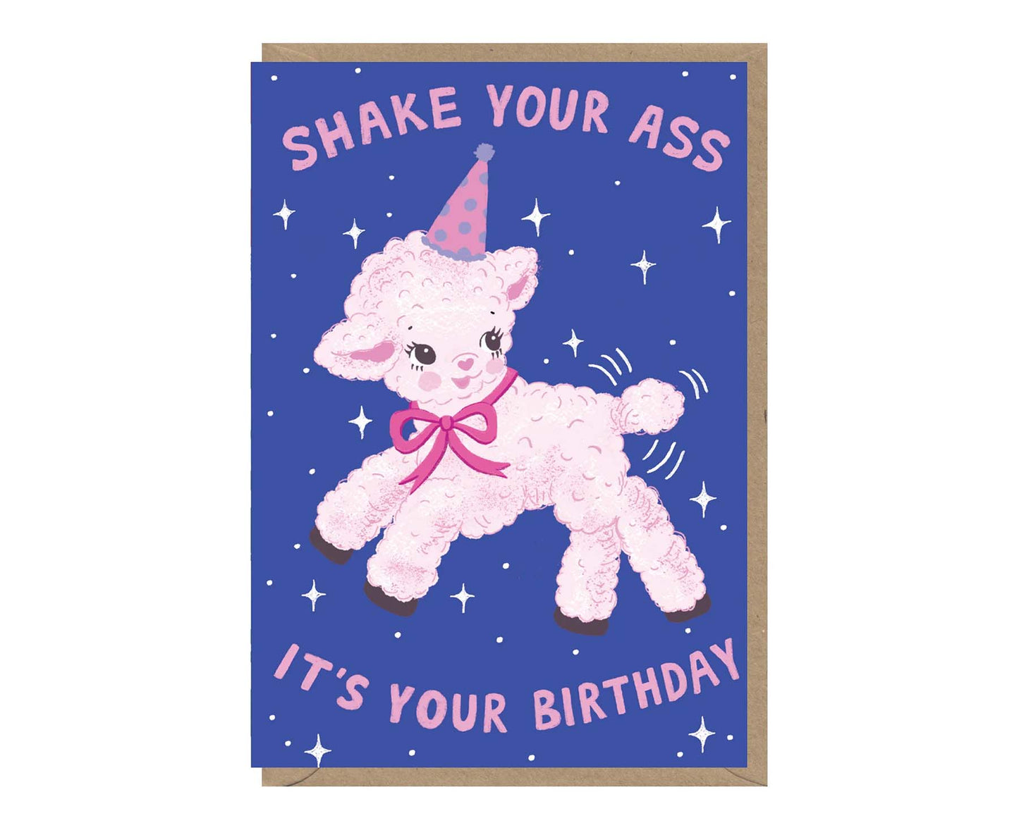 Shake Your Ass Lamb Birthday Card