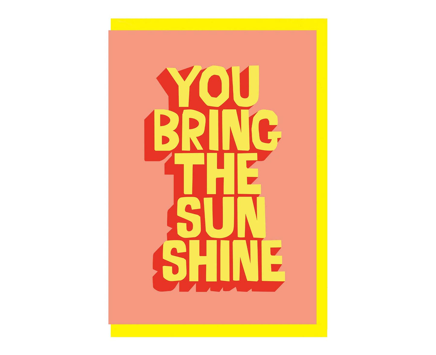 You Bring The Sunshine Love / Thank You Card
