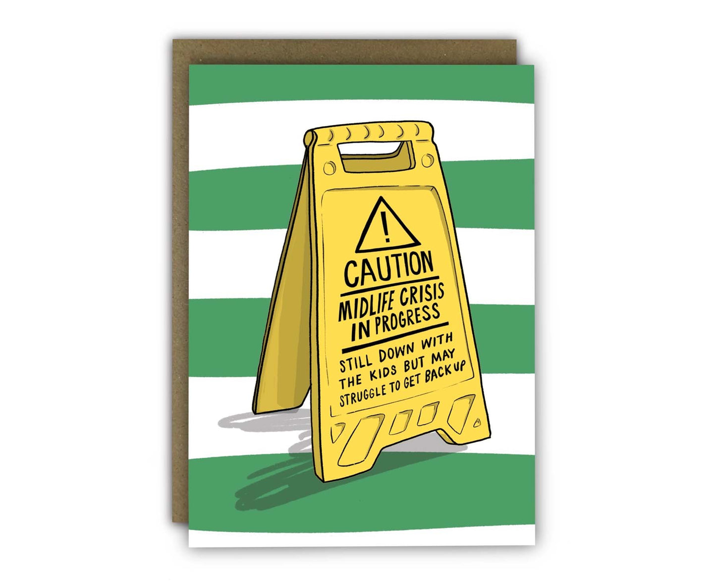 Midlife Crisis Floor Sign Birthday Card