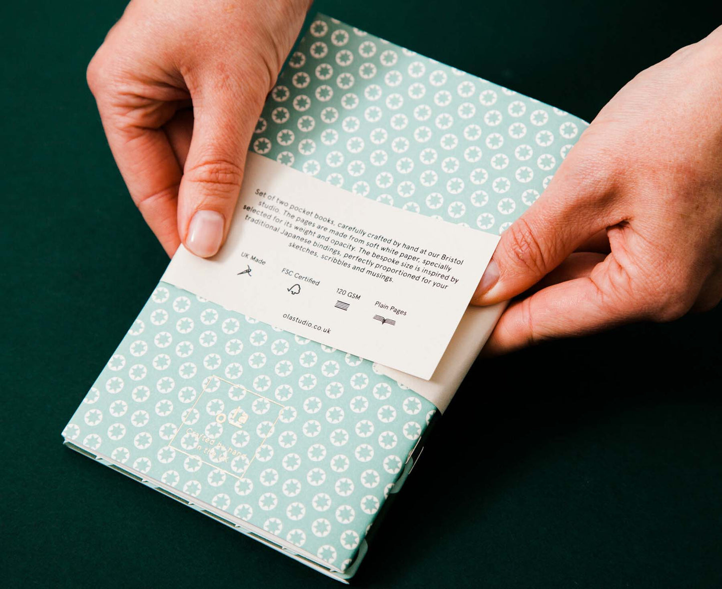 Set of 2 Pocket Books Dash & Tiny Stars Print - plain pages