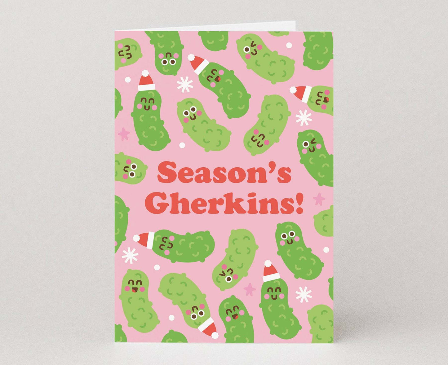 Season's Gherkins Funny Christmas Card
