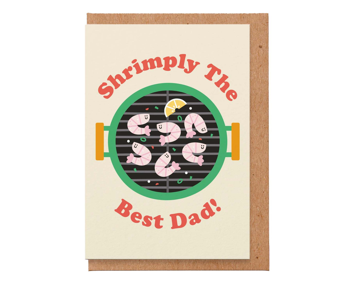 Shrimply The Best Dad! Father's Day Card