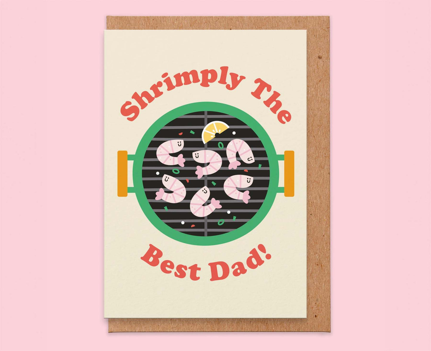 Shrimply The Best Dad! Father's Day Card
