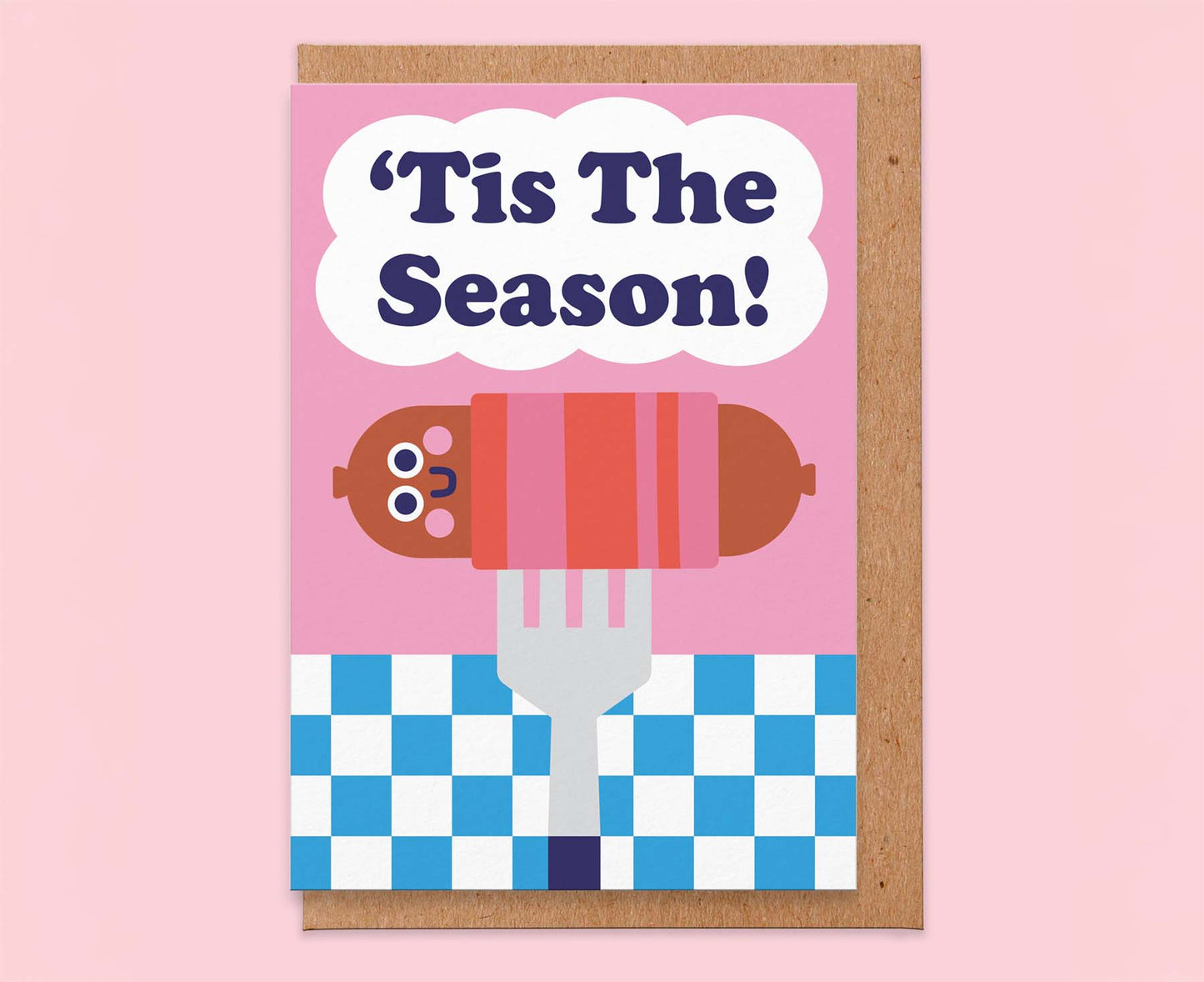 Tis The Season Pigs in Blankets Christmas Card