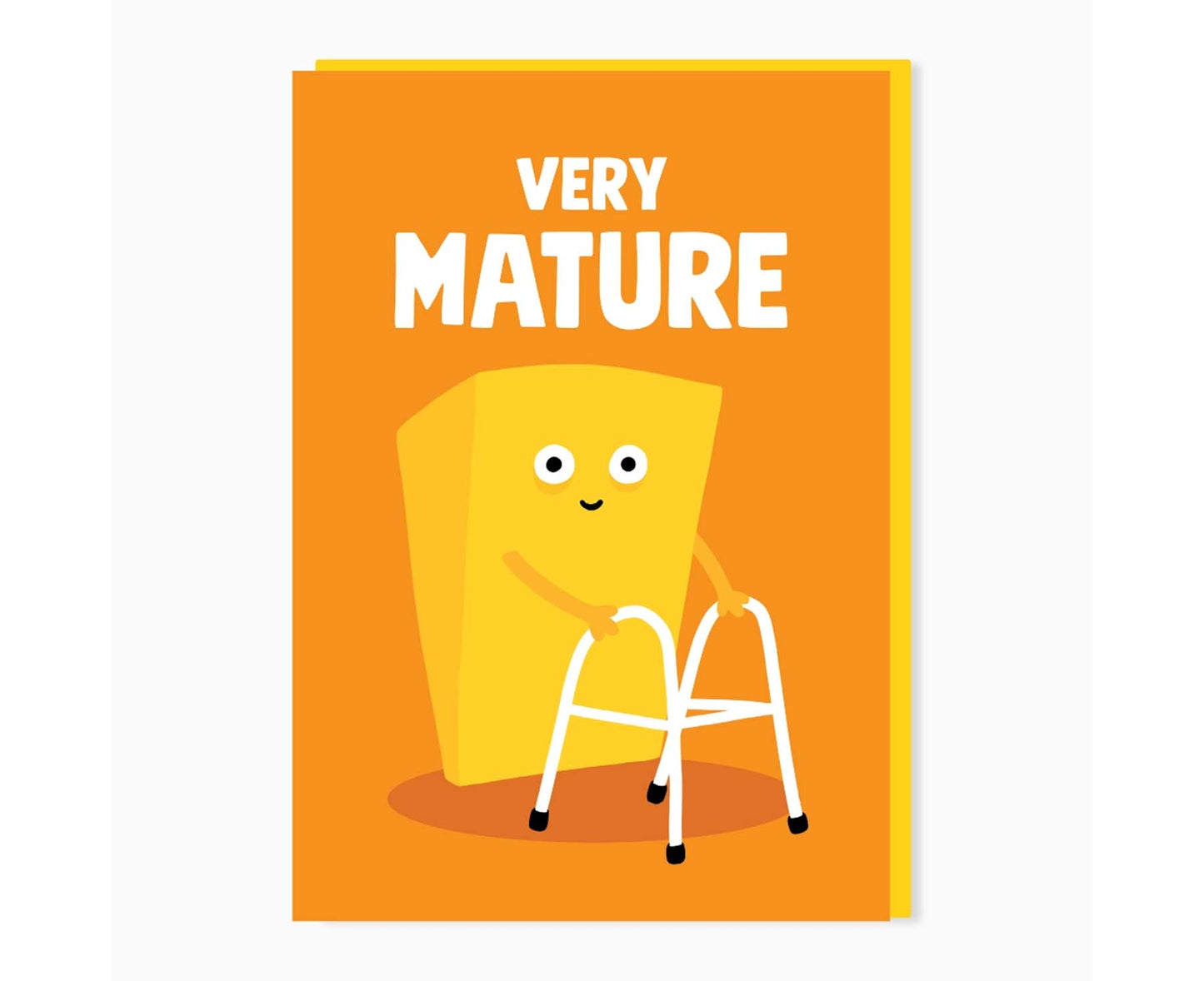 Very Mature Cheese Birthday Card