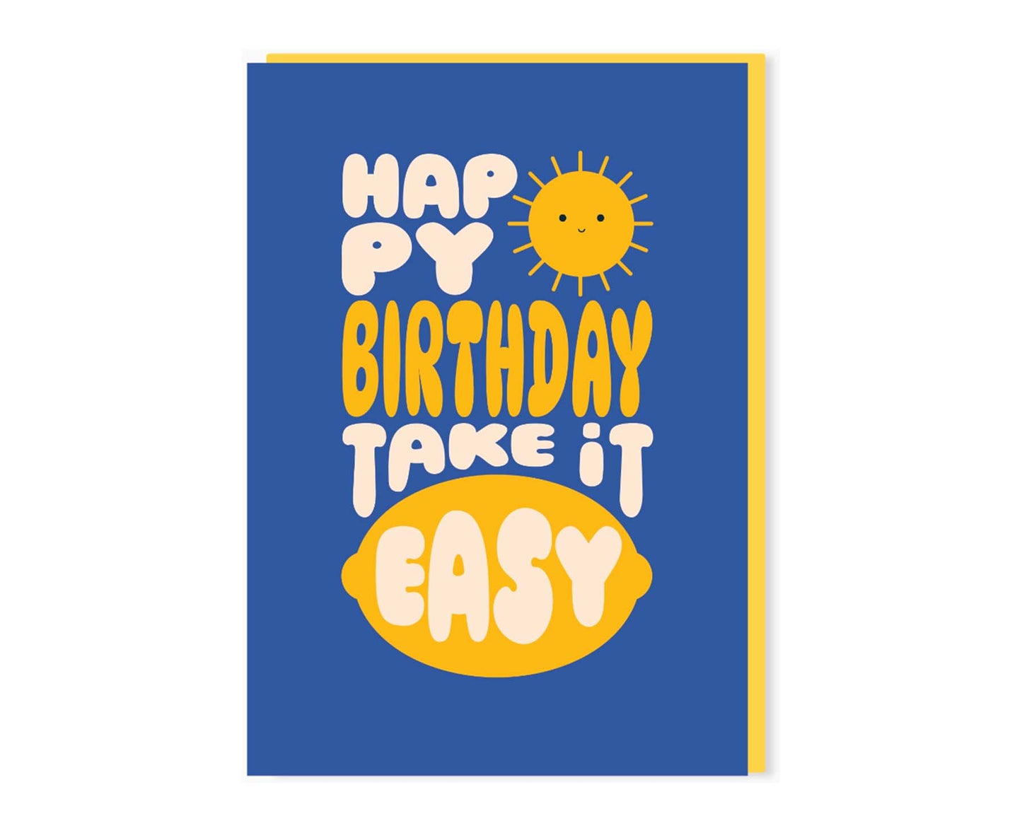 Take It Easy Lemon Birthday Card