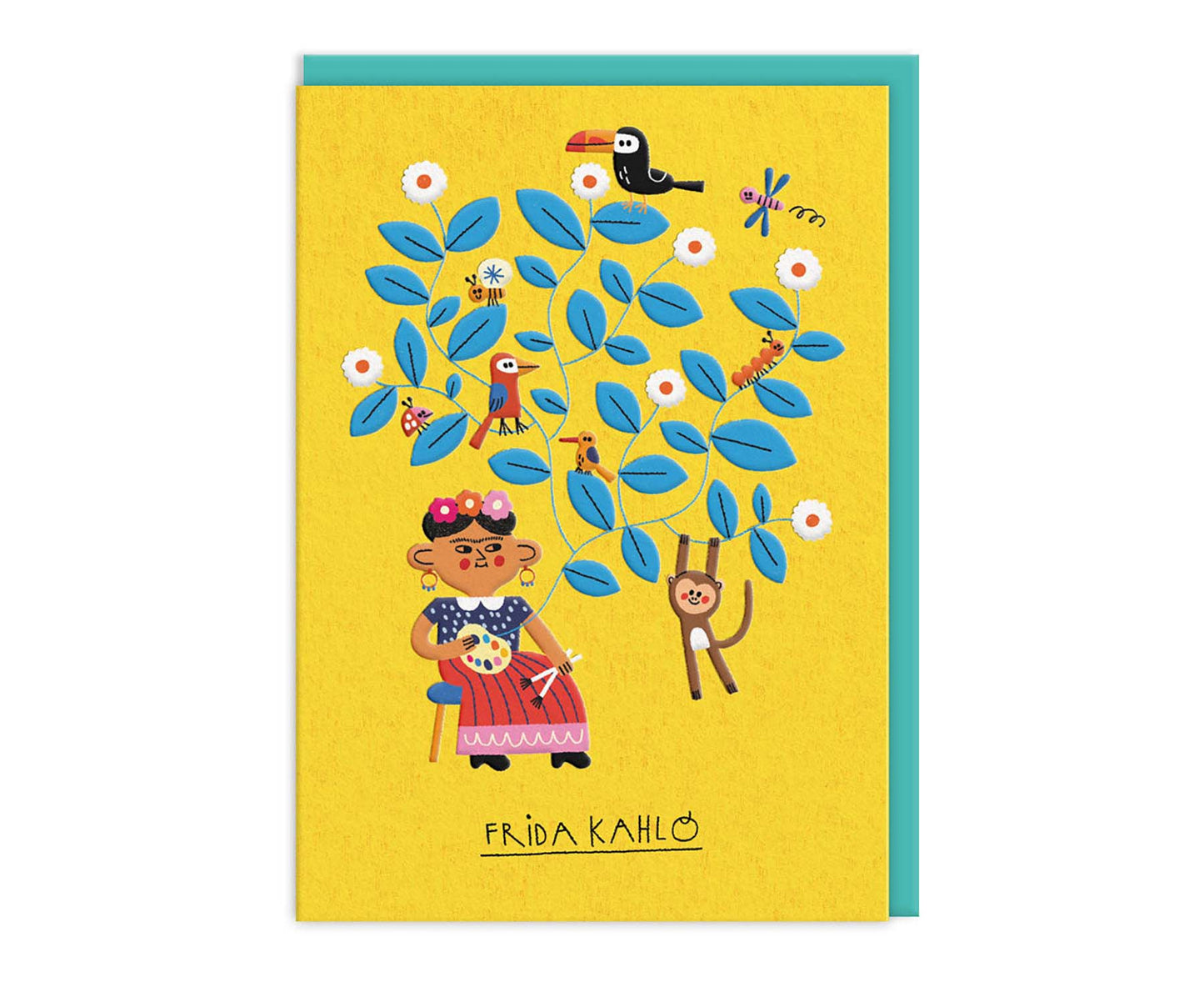 Frida Kahlo Artist Greetings Card