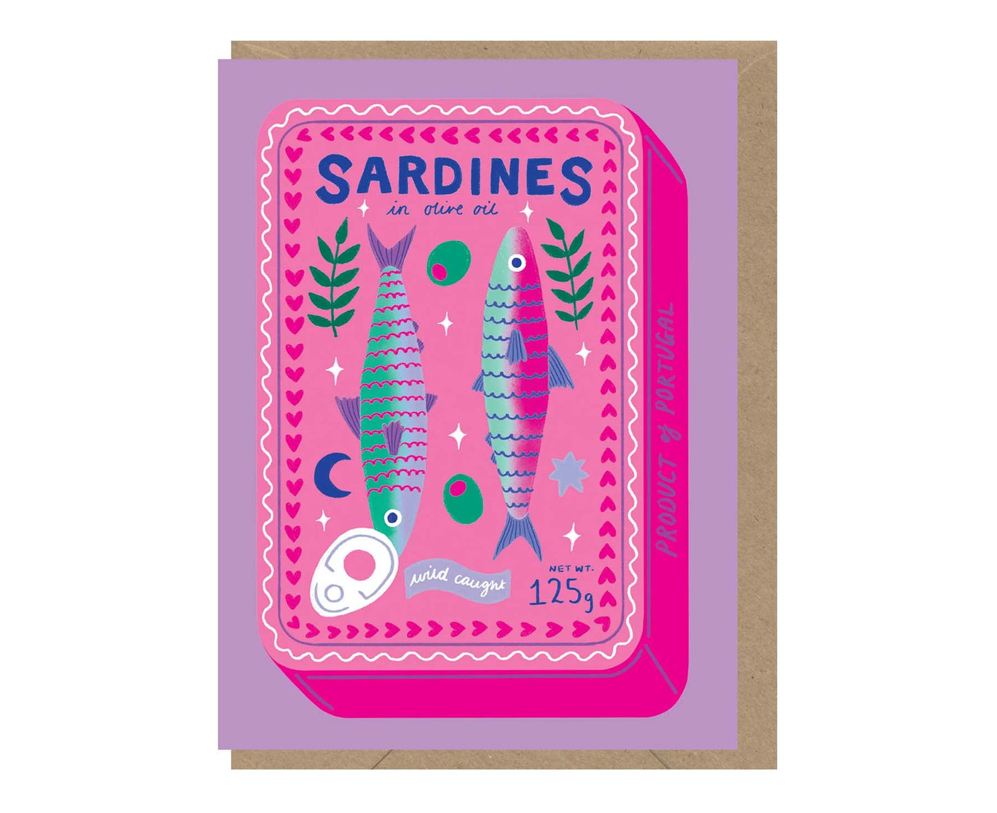 Cute Tinned Sardines blank / Valentine's card