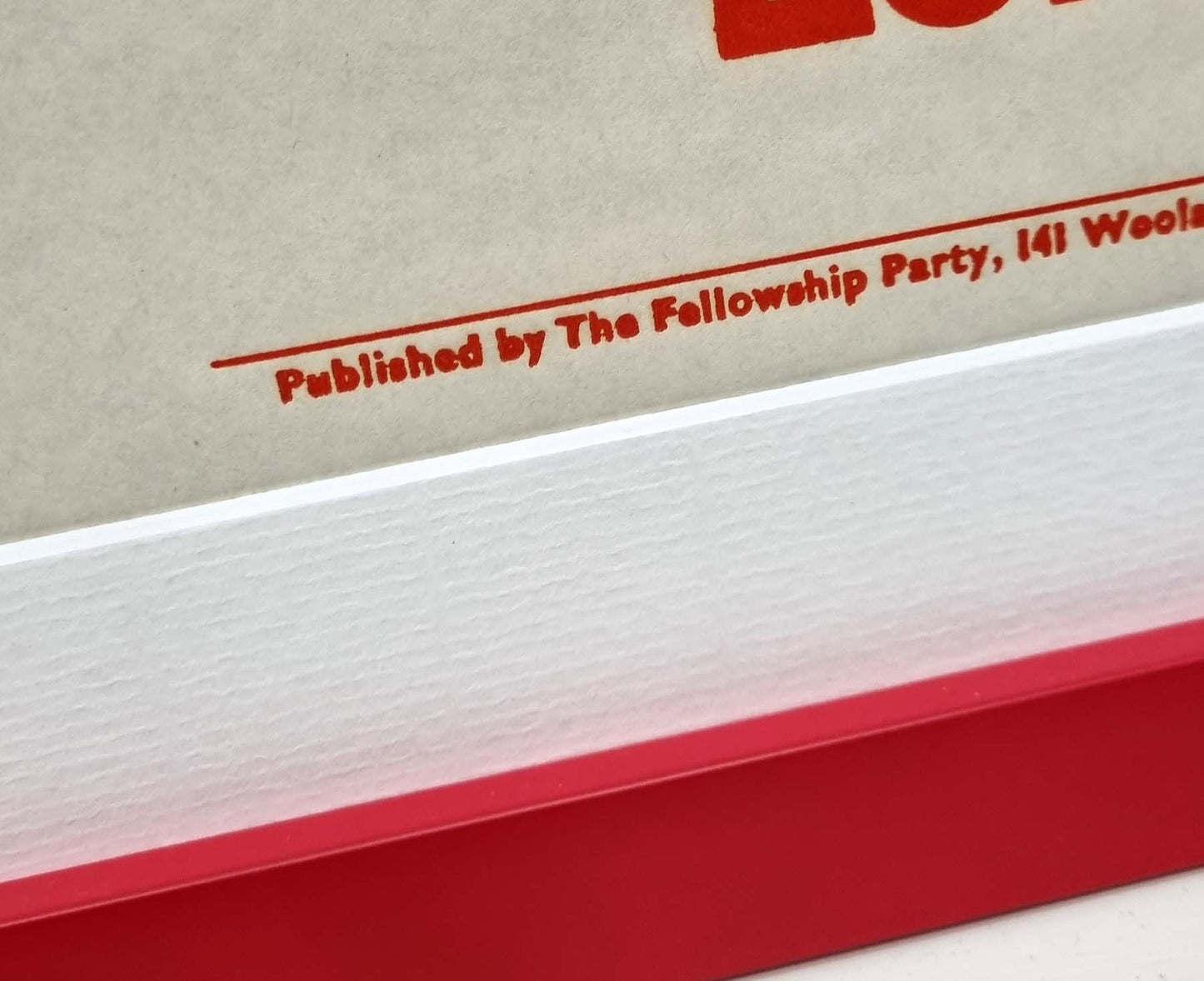 World Fellowship Not World War 1970s Framed Political Poster