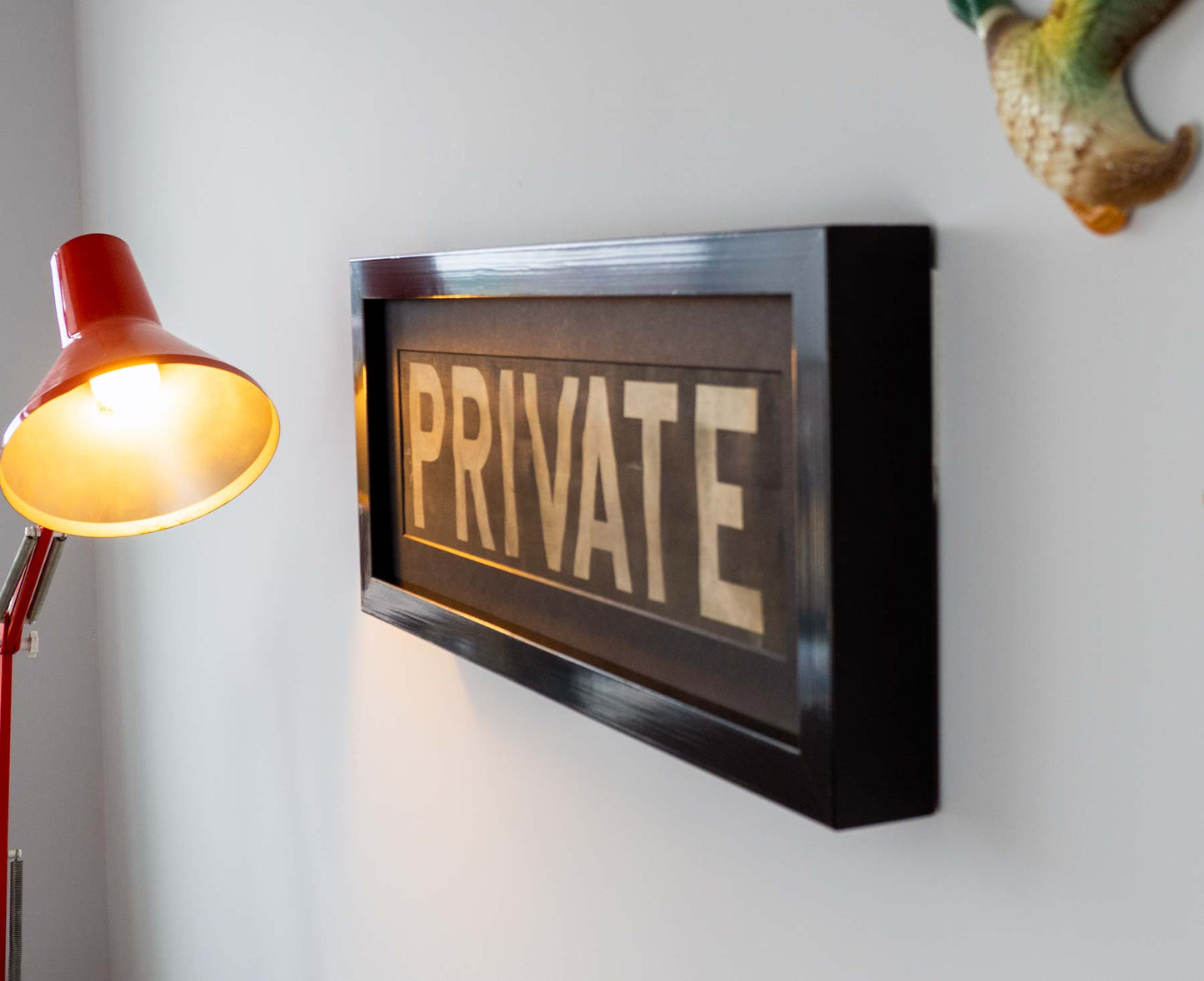 Prinknash Park 1960s framed bus blind