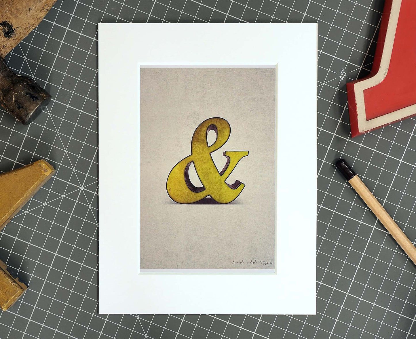 Ampersand Salvaged Signage postcard