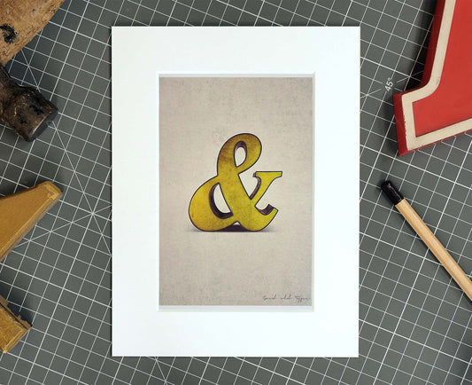 Ampersand Salvaged Signage postcard