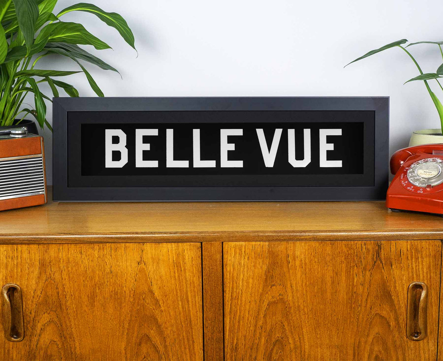 Belle Vue 1969 Framed Bus Blind
