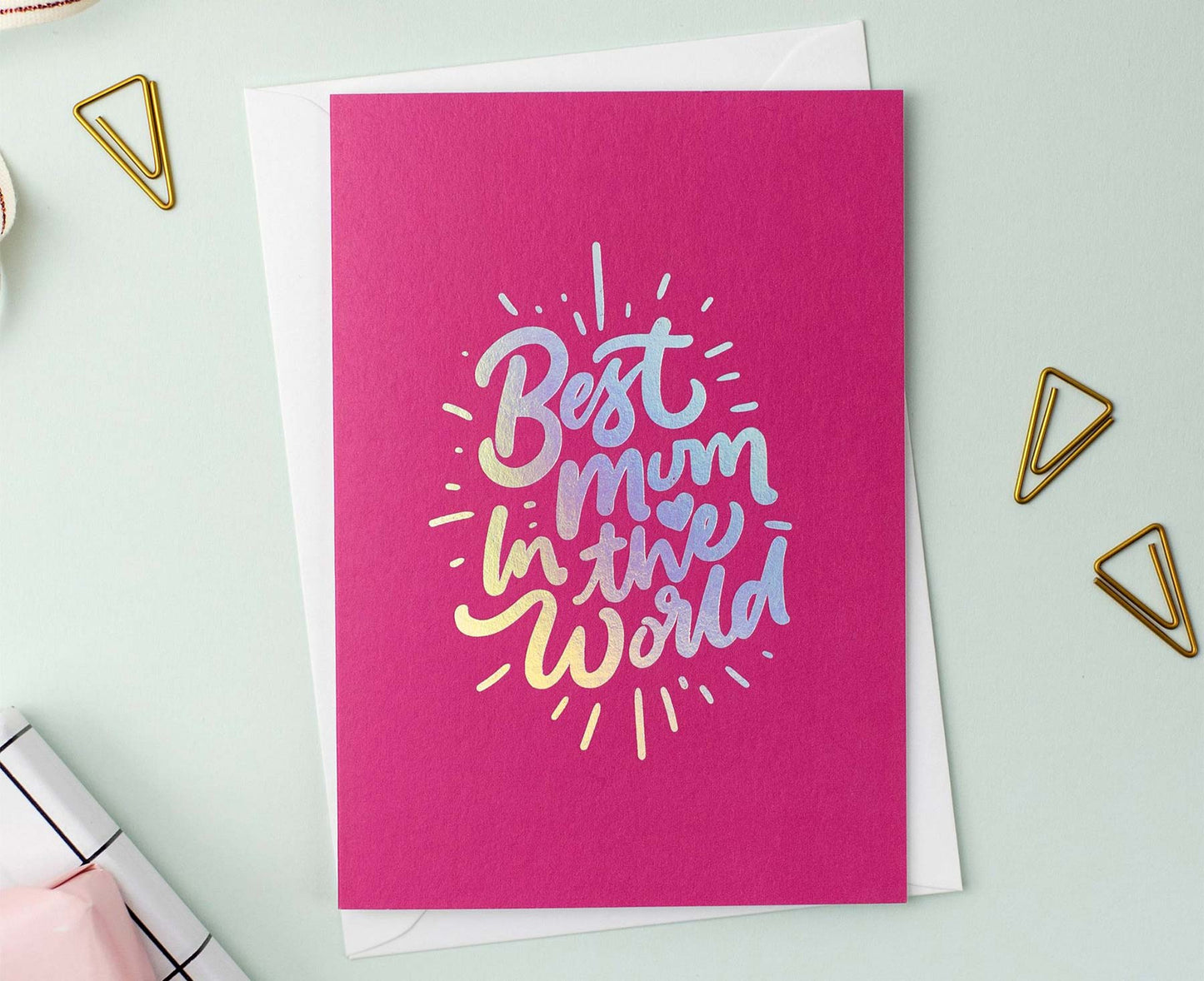 Best Mum In The World Foiled Card