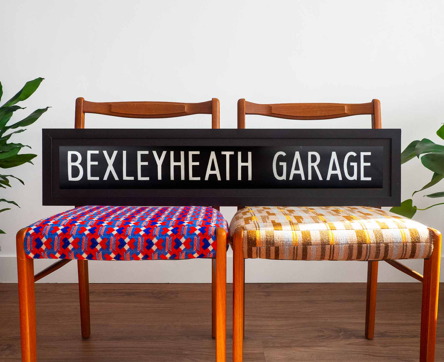 Bexley Heath Garage Framed 1970s London Bus Blind