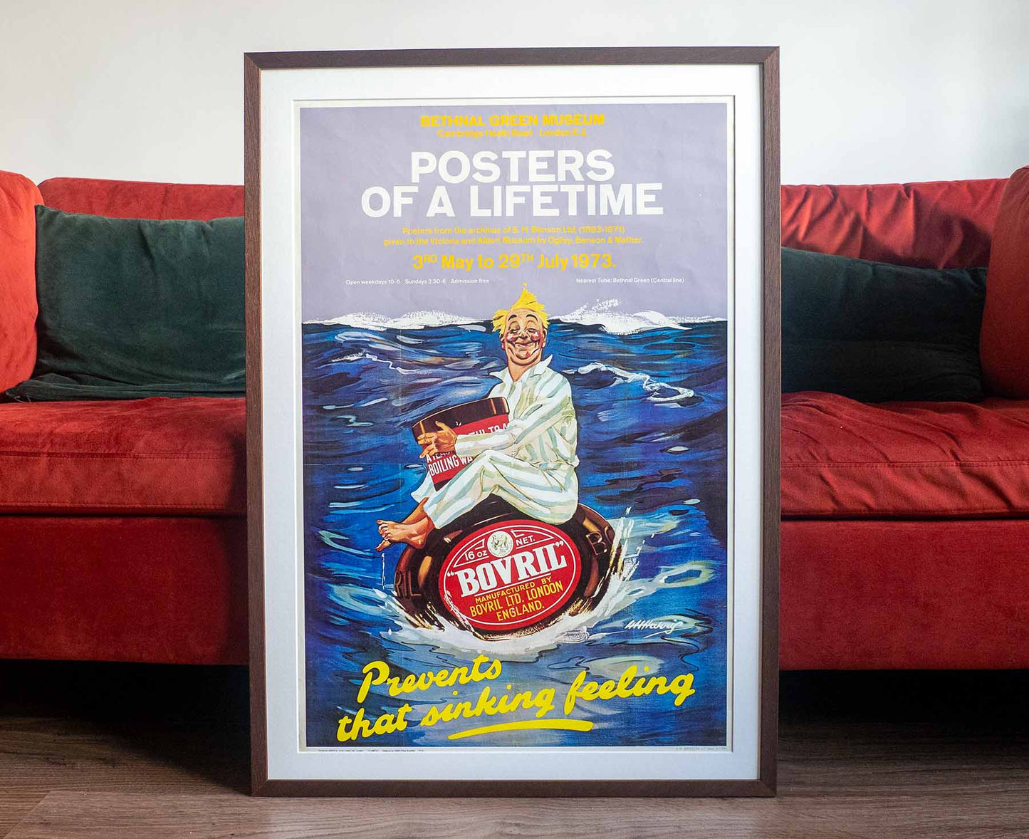 Bovril / Posters of a Lifetime Exhibition 1970s Framed Poster
