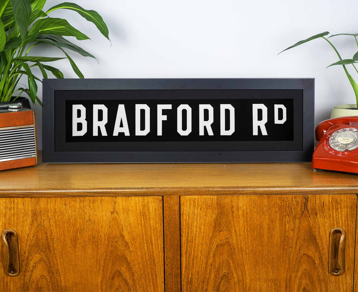 Bradford Road 1969 Framed Bus Blind