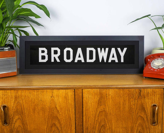 Broadway 1969 Framed Bus Blind