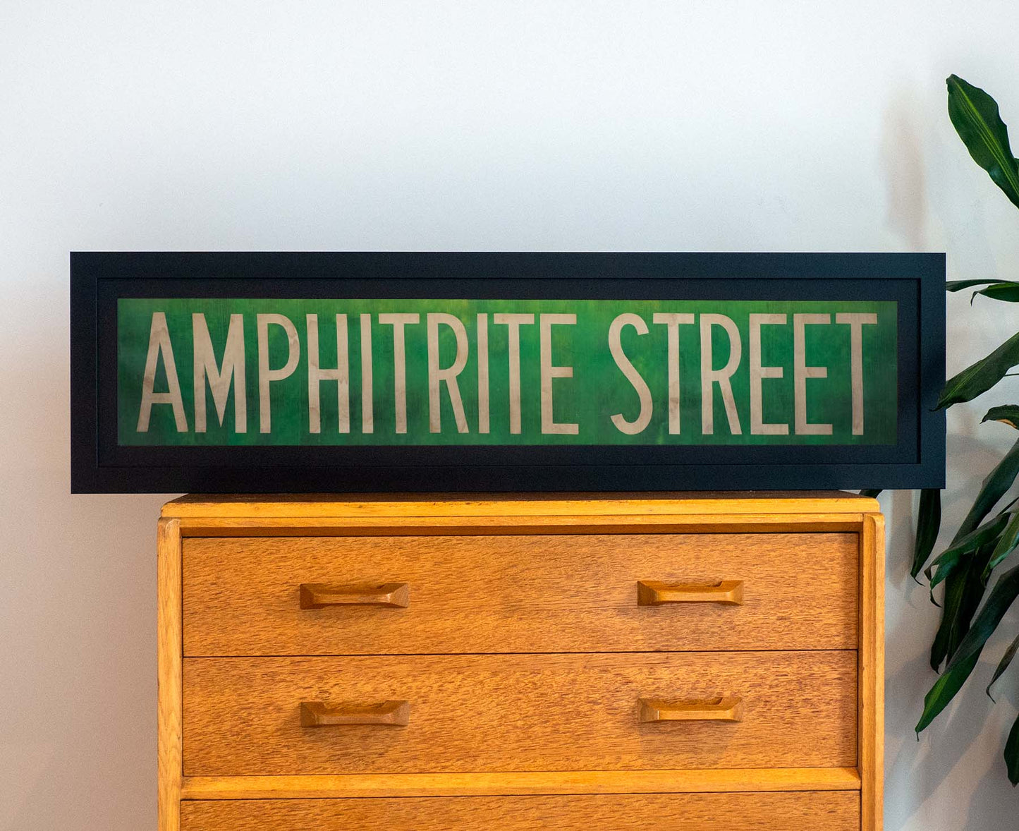 Amphitrite Street 1960s Framed Bus Blind