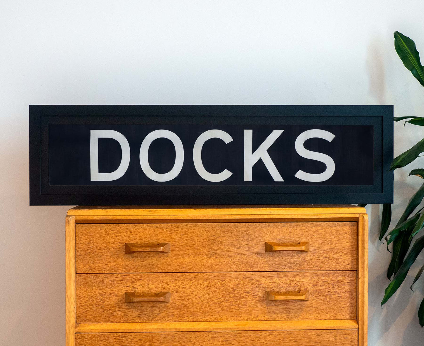 Docks 1960s Framed Bus Blind