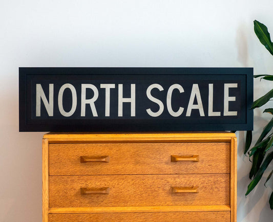 North Scale 1960s Framed Bus Blind