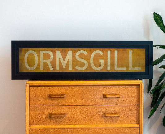 Ormsgill 1960s Framed Bus Blind