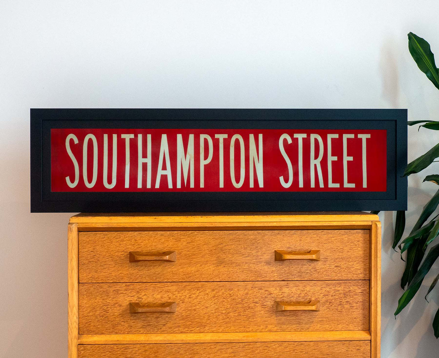 Southampton Street 1960s Framed Bus Blind