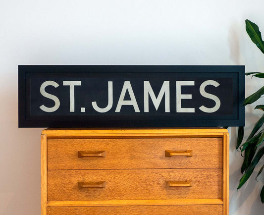 St. James 1960s Framed Bus Blind